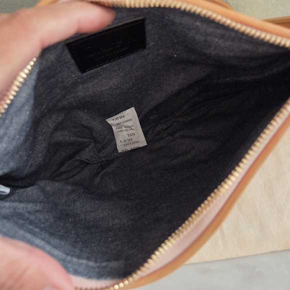 Clare V Petit Moyen Woven Crossbody Bag In Bisque - Picture 7 of 12